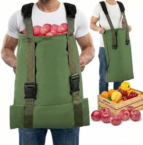 Elfzone Apple Picking Bag - Heavy Duty Fruit Picking Bag With Shoulder Pads,Vegetable Harvest Apples Berry Garden for Outdoor Orchard, Farm, Garden, Heavy Duty