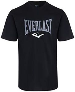 Everlast mens Everlast Men's Athletic Gym Tshirt Pajama Top, Black, Large US