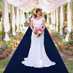 MODFUNS Aisle Runner for Wedding Navy Blue 4x15FT Aisle Runner Wedding Vintage Carpet Runner for Party Navy Carpet Rug for Hallway Celebration Carpet Rug Velvet Wedding Carpet Christmas Aisle Runway