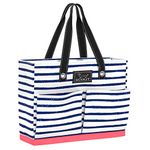 SCOUT Uptown Girl Tote Bag, Lightweight Utility Tote Bag with 4 Exterior Pockets in Ship Shape Pattern (Multiple Patterns Available)