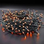 Twinkle Star 200 LED 66FT Halloween Fairy String Lights, Halloween Decoration Lights with 8 Lighting Modes, Mini String Lights Plug in for Indoor Outdoor Christmas Garden Wedding Party Decor, Orange