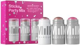 Milk Makeup Sticks Party Mix - Includes 2 Full-Size Lip + Cheek Cream Blush and 1 Full-Size Highlighter - Easy to Apply - 1,000 Swipes in Every Stick - Vegan, Cruelty Free