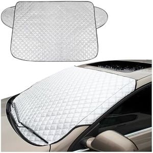 JNNJ Couverture Pare-Brise Voiture, Pare-Soleil pour Pare-Brise Réfléchissant Les UV, Pare-Soleil Anti Givre Neige Protection Repliable, Universelle pour Voiture Anti Givre, Neige, Glace(100x147cm)