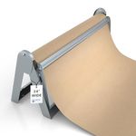 Bryco Goods 24" Wall Mountable Roll Paper Dispenser and Cutter - Pull The Paper Up from One Corner to Get Great Cut - Non-Slip Rubber Feet for Table Tops - Clean Cuts Every Time - Easy to Install