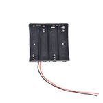 Electronic Spices 18650 3.7v 4 Battery Holder Hard Plastic Case With Wire Pack of 1 (3.7v X 4 Battery = 14.8volt)