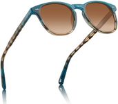 CARFIA Vintage Polarised Sunglasses for Women with Small Face UV Protection Keyhole Style for Driving Outdoors