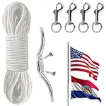 Flag Rope and Clips Kit - 50ft Flag