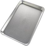 USA Pan 1040JR-BB-2-1 Bare Aluminum Jelly Roll Pan, 14.25x9.5, Metal