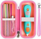 GWCASE Case Compatible with 3Doodler Start+ Essentials for 3D Pen Set for Kids, Storage Organizer Carrying Holder Fit for Printing Pens, Plastic Refill Blister, Micro-USB Charger (Box Only)-Pink
