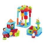 Bristle Blocks – STEM Interlocking Building Blocks – 113pc Playset – Blocks & Carry Case – Educational Toys – 2 Years + – Deluxe Builder Case