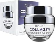 Clear Beauty Collagen Eye Cream - Moisturizing, Plumping & Reduces Dark Circles & Wrinkles - Dermatologist Tested, Clean Beauty & Cruelty-Free Korean Skin Care for All Skin Types - 1.01 Fl. Oz