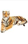 Divyanshi Enterprises Eco Friendly Original Looking Premium Material Quality Soft Toy Tiger Wild Animal Organic Stuffed Animals Toys for Kids (XXXX-Large King Size,Tiger-148cm)