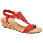 Alfani Womens Vacanzaa Pumps Slip On T-Strap Sandals Red 7.5 Medium (B,M)