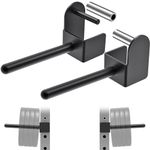 Kipika Weight Plate Holder for 3x3 Power Rack - Heavy Duty Steel Storage Rack for 1" Weight Plates - Fits 3x3 Power Rack with 1" or 5/8" Hole - Holds up to 300 lbs. per Rack - Set of 2