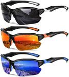 DioKiw 3PACK Sports Polarized Sungl