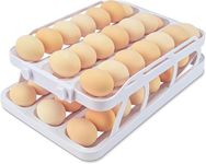 Egg Storage For Fridge, Auto Rollin