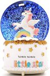 Urban Sajavaat Unicorn Snow Globes Musical Play, Gift Color Changing Snowglobe for Valentine Christmas Birthday | Auto Snow Music & Light | Assorted - Large