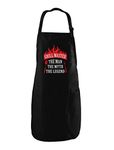 Funny Aprons for Men Grill Master the Man the Myth the Legend Grill Apron One Size Black