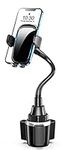 Zewwen Car Phone Holder, Dual 360° Rotate Gooseneck Cup Holder Phone Mount for Car, Flexible Cell Phone Holder Car Compatible with iPhone 15 Pro Max/14/13/12/11/XS, Galaxy S24/S23/S22/S21, 4”-7” Phone