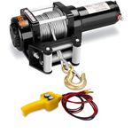 VOLTZ EWS-4500U 12V Electric winch with steel rope (2041kg) single line, battery-operated Remote control Cable (10M)/5.3mm alloy steel