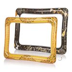 FunX Inflatable Photo Frame - Photo Box Prop with Gold and Black Side for Birthday, Wedding and Parties - 80 x 60 cm