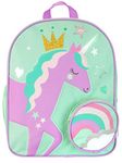 Harry Bear Kids Backpack Princess Unicorn Green