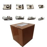 M4 M5 M6 M8 Stainless Steel Chimney Nuts U Nuts Spire Clips Lug Nuts Speed Clips Clip on Nuts 160Pcs