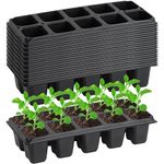 Yard Yard 200 Cells Seedling Plug Trays - 20 PCS Reusable Seed Starter Container for Nursery Growing Plants Propagation Germination 28x13cm/ 11x5 inch GP02A20