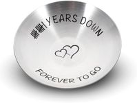 11th Anniversary Steel Gifts for Him Her - Anniversary Wedding Gifts for Wife, Anniversary Steel Gifts for Women, 4" Ring Holder Jewelry Dish for Girlfriend Boyfriend, 11 Year Anniversary for Couple