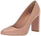 Vince Camuto Women's Desimmy Block Heel Pump, Beige, 8