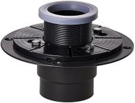 SUBMARINE Shower Floor Drain Base, ABS Material, with Adjustable Ring and Rubber Coupler, Used for Stable Installation of Linear Shower Floor Drain and Floor Drain