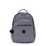 Kipling Women's Seoul Backpacks, 13.75''L x 17.25''H x 8''D, Signature Print, 13.75''L x 17.25''H x 8''D, Kipling Women's Seoul Backpacks