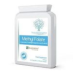 Methyl Folate 600µg - 90 Capsules as Quatrefolic 5-MTHF Supplement 6S-5-methyltetrahydrofolate – The 4th Generation of Folate a Highly biologically Active Form of Folic Acid/Vitamin B9 - UK Made