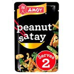 Amoy Peanut Satay Stir Fry Sauce, 120 g (Pack of 12)