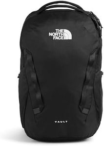 THE NORTH FACE Vault Everyday Laptop Backpack | Water Repellent Commuter Travel Bag, Spacious Main Compartment | TNF Black, One Size