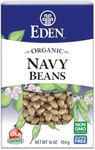 Eden Organic Navy Beans/White Beans, 16 oz (12-Pack), No Salt, Non-GMO, Gluten Free, Vegan, Kosher, U.S. Grown, Boston Bean