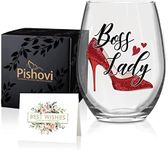 Pishovi Boss Lady Wine Glass with G