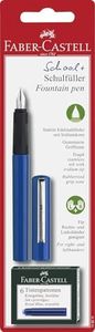 Faber-Castell Comfortable School Fountain Pen – Medium, Blue, Blue Ink, (40-149811)