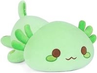 Onsoyours Cute Axolotl Plush, 19" Soft Large Stuffed Animal Salamander Big Plush Pillow, Kawaii Plushie Toy for Kids (Green Axolotl, 19")