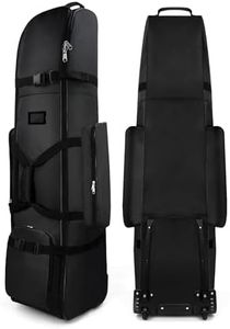 Golf Travel Bags with Wheels, 900D Heavy Duty Oxford Wear-Resistant with Extra Storage Bag, Lightweight & Portable Golf Club Travel Cover for Airlines Easy Storage (Handle-31)