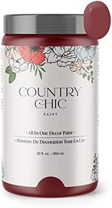 Chalk Style Paint - for Furniture, Home Decor, Crafts - Eco-Friendly - All-in-One - No Wax Needed (Cranberry Sauce [red], Quart (32 oz))