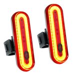 BV Bike Lights for Night Riding LED Bike Tail Light - Bicycle Light Battery Powered or Rechargeable - Rear Bike Light Weather Resistant - Visible Up to 1500ft Bicycle Tail Light LED Bike Light