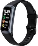 Fitness Tracker with Heart Rate Monitor, Smart Watch Activity Tracker Pedometer Sports Bracelet with Calorie Counter, Sleep Monitor Wristband with IP68 Waterproof for Teens Women Men (Black)