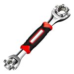 Clokelai kiowuntl 52 in 1 Universal Socket Wrench Stainless Steel Repair Tools 360 Degree Rotating Wrench