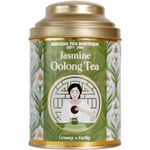 SAN-CHA Tea Boutique, Jasmine Oolong Tea, Chinese Tea, 50 Gram Loose Leaf Tea, Lean Tea, Blended With Night Blooming Jasmine Flowers