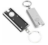 JKG 2 x SMALL KEYRING LED TORCHES - Visible Up To 2KM - Super Bright Pocket Mini Torch Light For Keychain - Everyday And Emergency Use | Kid & Adult Small Torch Light | Powerful Small Torches For Kids