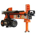 Forest Master FM10D-TC Electric Log Splitter 5 Ton - DuoCut Blade - Log Length up to 430mm - Pre-Filled Ready for Use - Ramstop- CE/UKCA Workbench and Guard