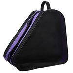 Ice Skating Bag, Breathable Roller Skate Bag to Carry Roller Skate or Ice Skates Oxford Cloth Roller Skate Accessories Skate Bag for Kids Men Women Adults (Purple)