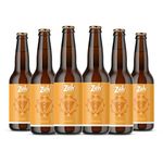 Zoh Probiotics Turmeric Kombucha | Tea with detoxifying acids, and digestive enzymes. Raw, unfiltered, and unpasteurized with Mother. Made with Organic Turmeric, Amla & Tulsi (330 ml, Pack of 6)