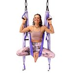 YOGABODY Yoga Trapeze Pro – Yoga Inversion Swing with Free Video Series and Pose Chart, Purple